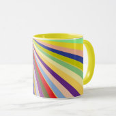 新しくストライプのな背景 マグカップ (正面右)