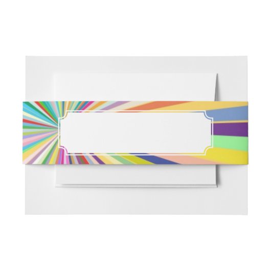 新しくストライプのな背景 招待状ベリーバンド (正面例)