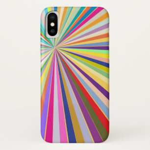 新しくストライプのな背景 iPhone X ケース