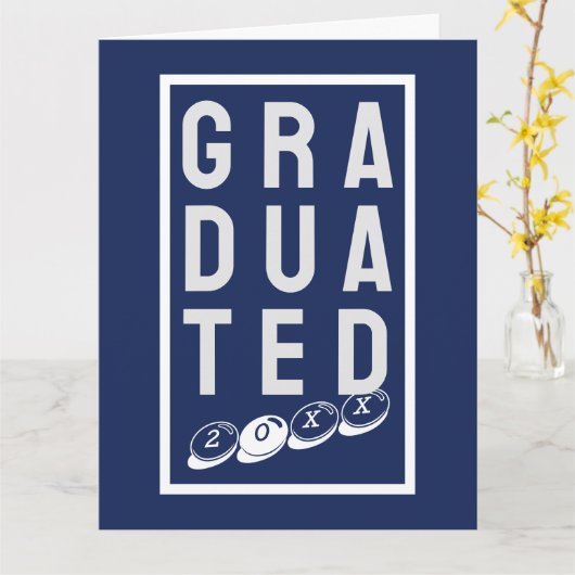 新しく卒業した者のために卒業生 カード (黄色い花)