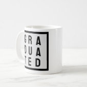新しく卒業した者のために大学院のコーヒーマグ コーヒーマグカップ (正面左)