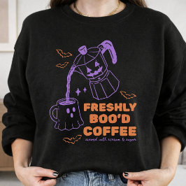 新しく恋人ができたコーヒー好きのための面白ハロウィン コーヒー グッズ スウェットシャツ