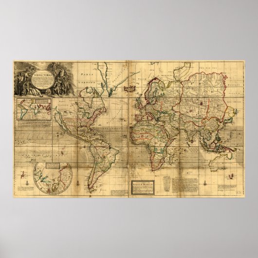 新しく正しい世界地図 ポスター (正面)