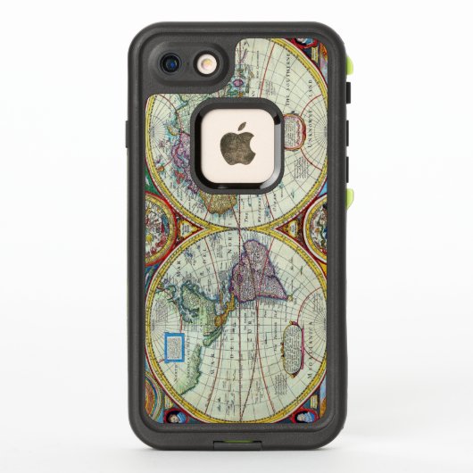 新しく正確な1626年世界地図 LifeProof iPhoneケース (裏面)