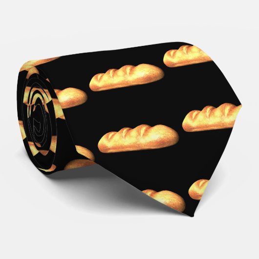 新しく焼いたなパンのタイ ネクタイ (ロール)