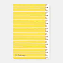 新しく研いだ鉛筆Name 4 x 6 ポストイット