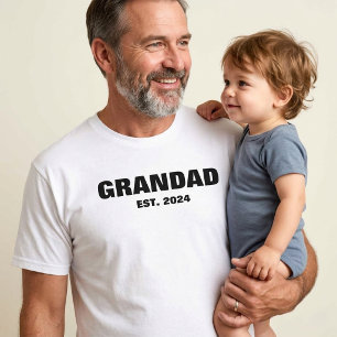 新しく祖父母になる方への贈り物 推定日 Tシャツ