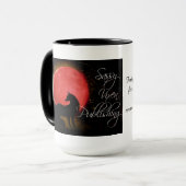 新しく粋な口やかましい女の出版のロゴのマグ マグカップ (正面左)