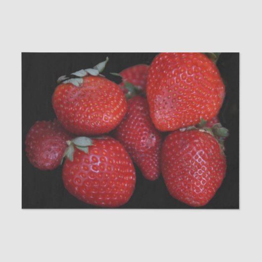 新しく赤いいちご 薄葉紙 (正面)