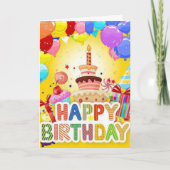 新しく追加された誕生日カード カード (正面)