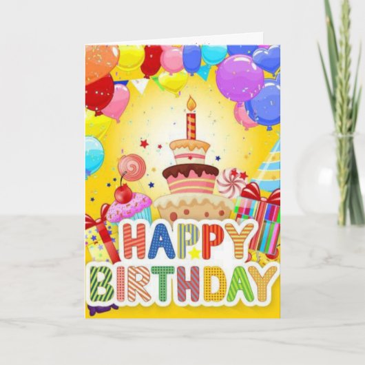 新しく追加された誕生日カード カード (正面)