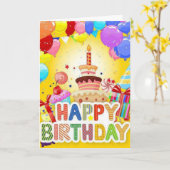 新しく追加された誕生日カード カード (黄色い花)