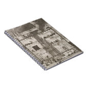 新しく長い消火ホースがいかにできたかイラストレーションの提示 ノートブック (右側)