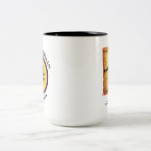 新しく頭が切れるなギアのキャットウーマンは数学のマグをします ツートーンマグカップ (中央)