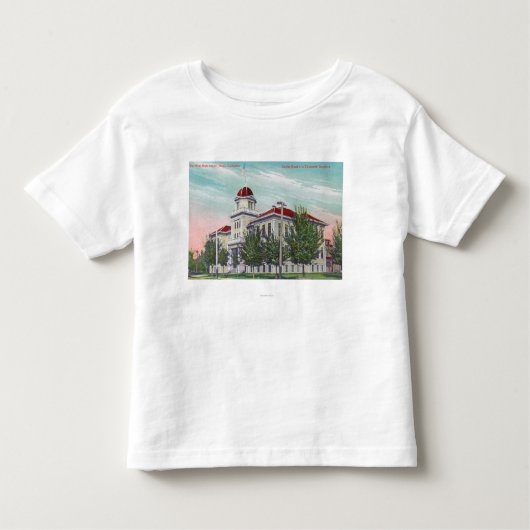 新しく高いSchoolNapaの外観、カリフォルニア トドラーTシャツ (正面)