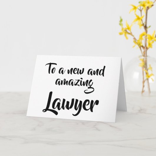 新しく、すばらしい弁護士の卒業カードに カード (黄色い花)