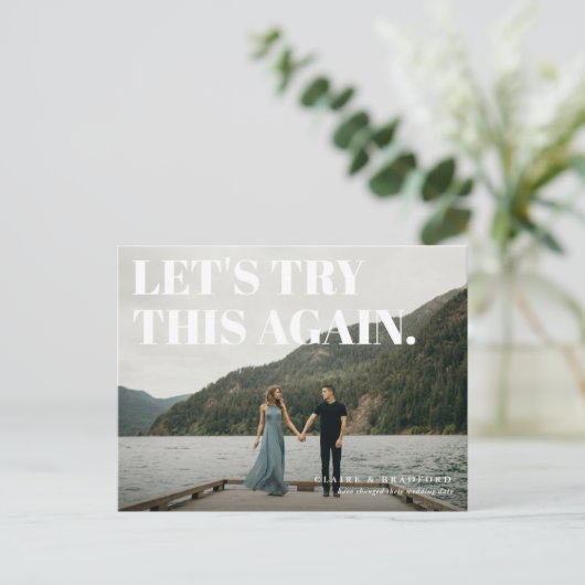 新しはっきりしたい日救付の生意気な 案内ポストカード (スタンド正面)