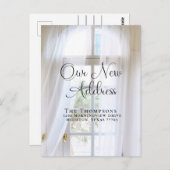 新しエレガントい住所の移動 ポストカード (正面/裏面)