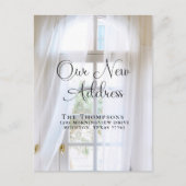 新しエレガントい住所の移動 ポストカード (正面)