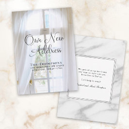 新しエレガントい住所の移動 案内状