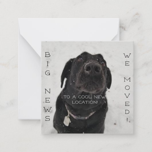 新しカッコいいい場所！ポストカード ノートカード (正面)