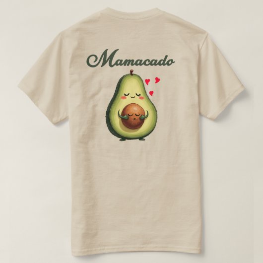 新しスタイリッシュいママとベビーのためのMamacado Sweatshirt Tシャツ (デザイン裏面)