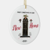 新しパーソナライズされたいホームクリスマス飾り セラミックオーナメント (右)