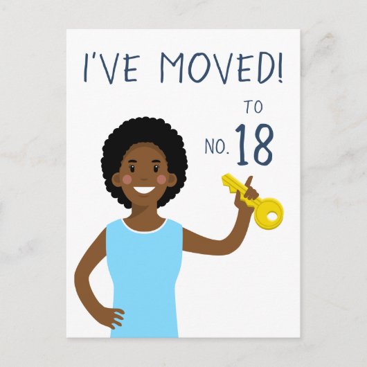 新しパーソナライズされたい住所 ポストカード (正面)