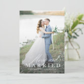 新しメリーい結婚したホリデー・フォト・カード シーズンカード (スタンド正面)