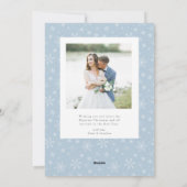 新しメリーい結婚したホリデー・フォト・カード シーズンカード (裏面)