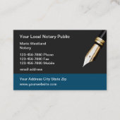 新しモダンい公証票 名刺 (正面)