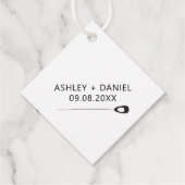 新しモダンい始めの甘い結末結婚 フェイバータグ (裏面)