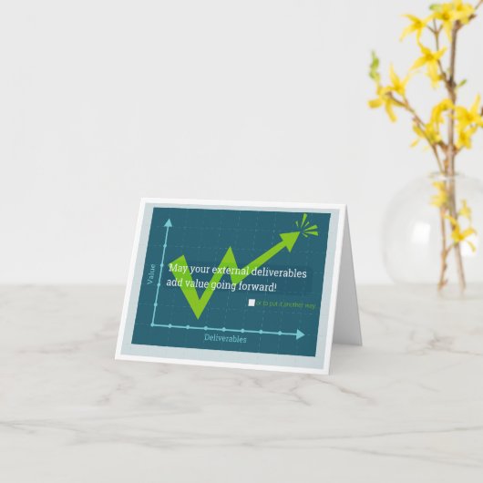 新しユーモアのあるいジョブカード カード (黄色い花)