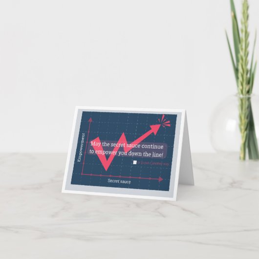 新しユーモアのあるい名刺におめでとう カード (正面)