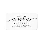 新しリラックスい住所を書き出す ラベル (正面)