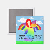 新し感謝していい日に主よ！ マグネット (正面/裏面)