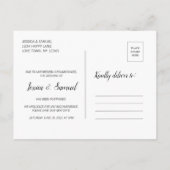 新し救い日付のソーシャル·ディスナンシング日付を保存 案内ポストカード (裏面)