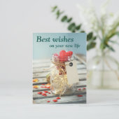 新し最高のいカップルのヴィンテージ写真を希望 ポストカード (スタンド正面)