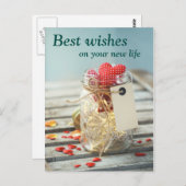 新し最高のいカップルのヴィンテージ写真を希望 ポストカード (正面/裏面)