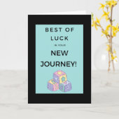 新し最高のい旅に幸運を！- カード (黄色い花)