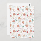 新し焼いたいアップルパイパターン ポストカード (正面/裏面)