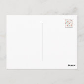 新し焼いたいアップルパイパターン ポストカード (裏面)