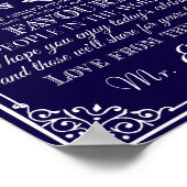 新し結婚い感謝していミスター・アンド・ミセスから ポスター (角)