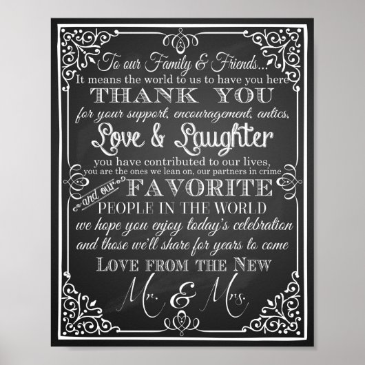 新し結婚い感謝していミスター・アンド・ミセスから ポスター (正面)