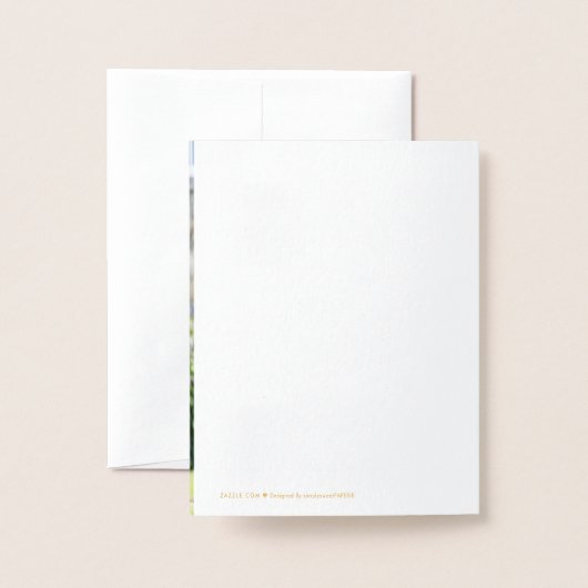 新し結婚い感謝してい手で愛する夫婦 箔カード (裏面封筒付き)