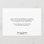 新し結婚したいメリークリスマスカード シーズンカード (裏面)