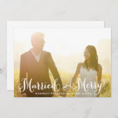 新し結婚したいメリークリスマスカード シーズンカード (正面/裏面)