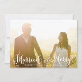 新し結婚したいメリークリスマスカード シーズンカード (正面)