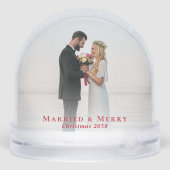 新し結婚したいメリー写真クリスマス (裏面)