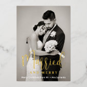 新し結婚したい写メリー真金ゴールド 箔シーズンカード (正面)